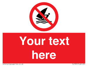 Custom No windsurfing